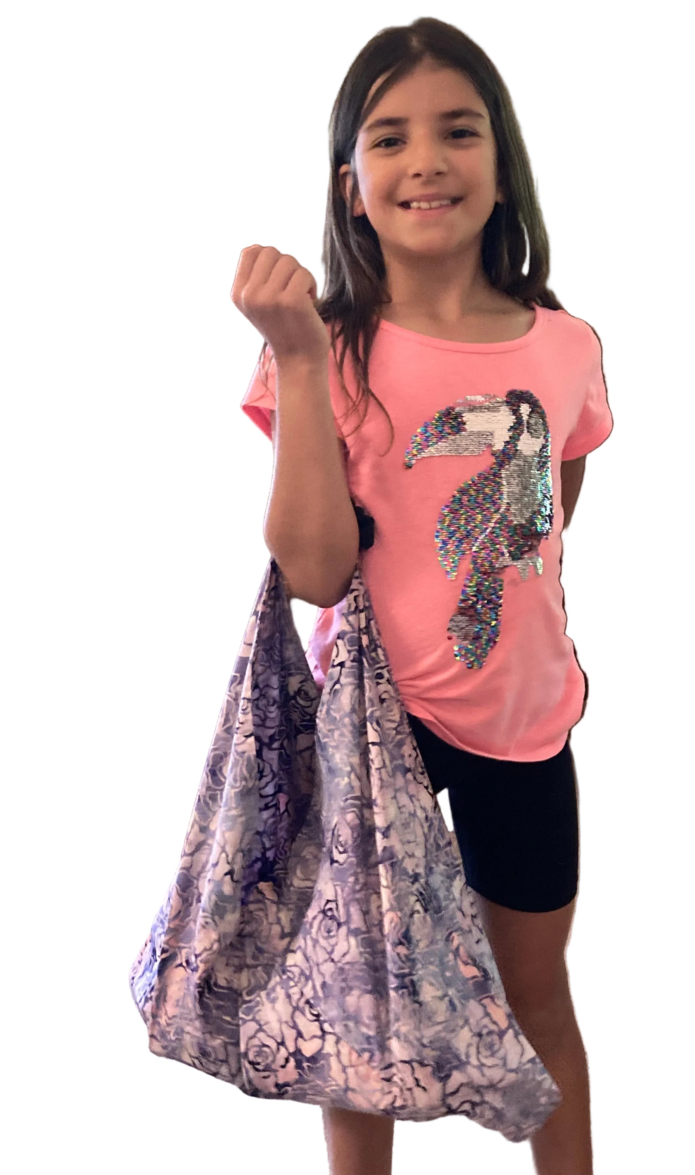 Origami Bag Purple Floral