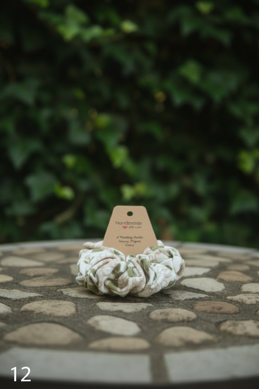 One of a Kind Scrunchies (each sold separately for $5, or 5 for $20)