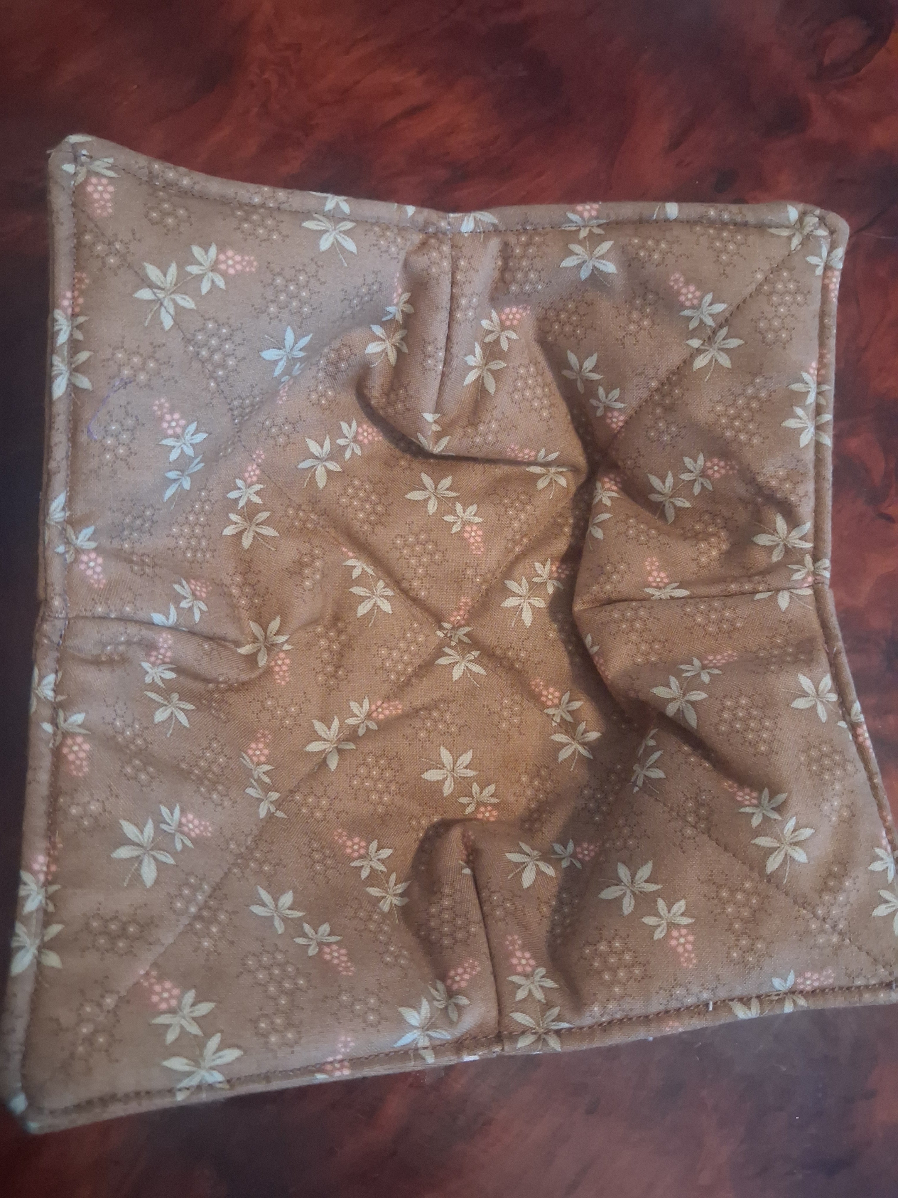 Brown Flower Cozy
