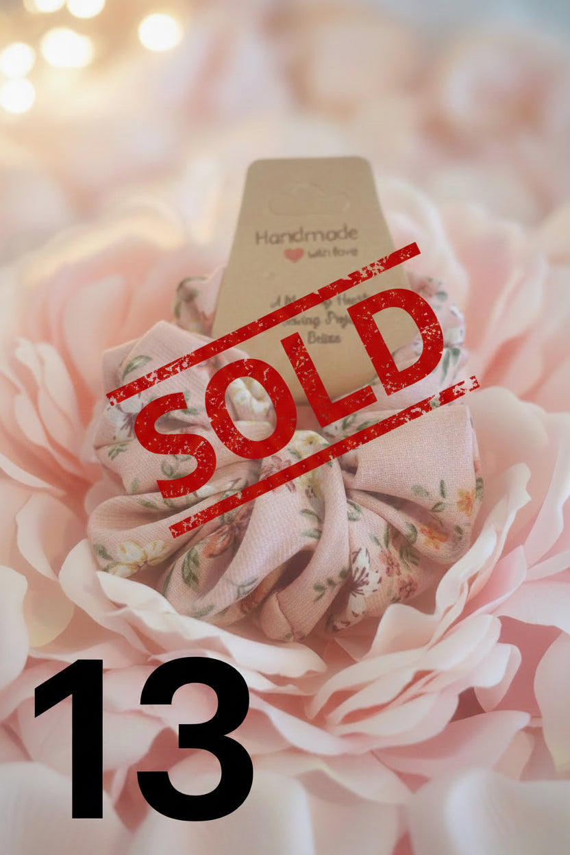 One of a Kind Scrunchies (each sold separately for $5, or 5 for $20)
