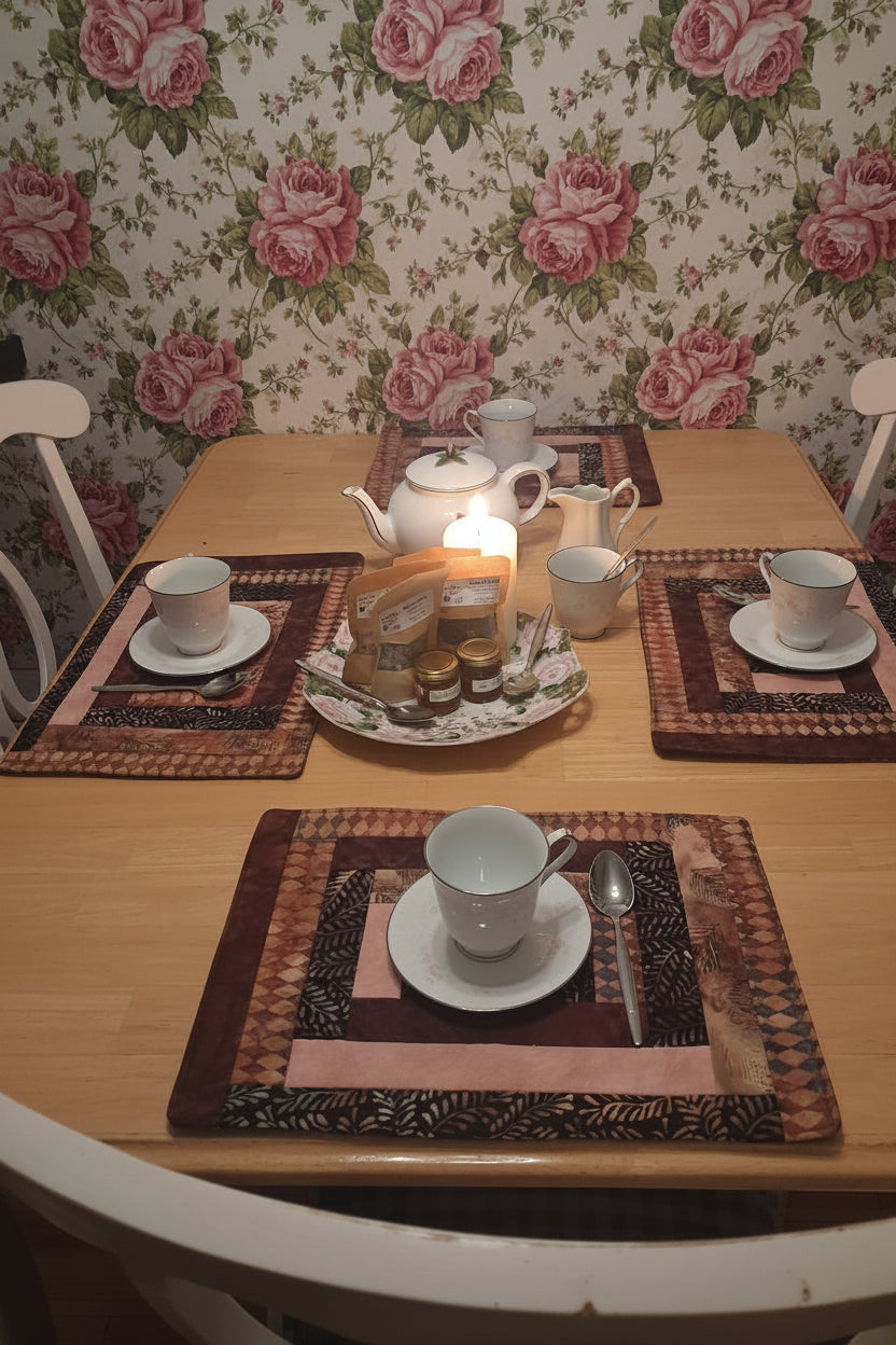 SET #4 Placemats (4 matching), without pot holders