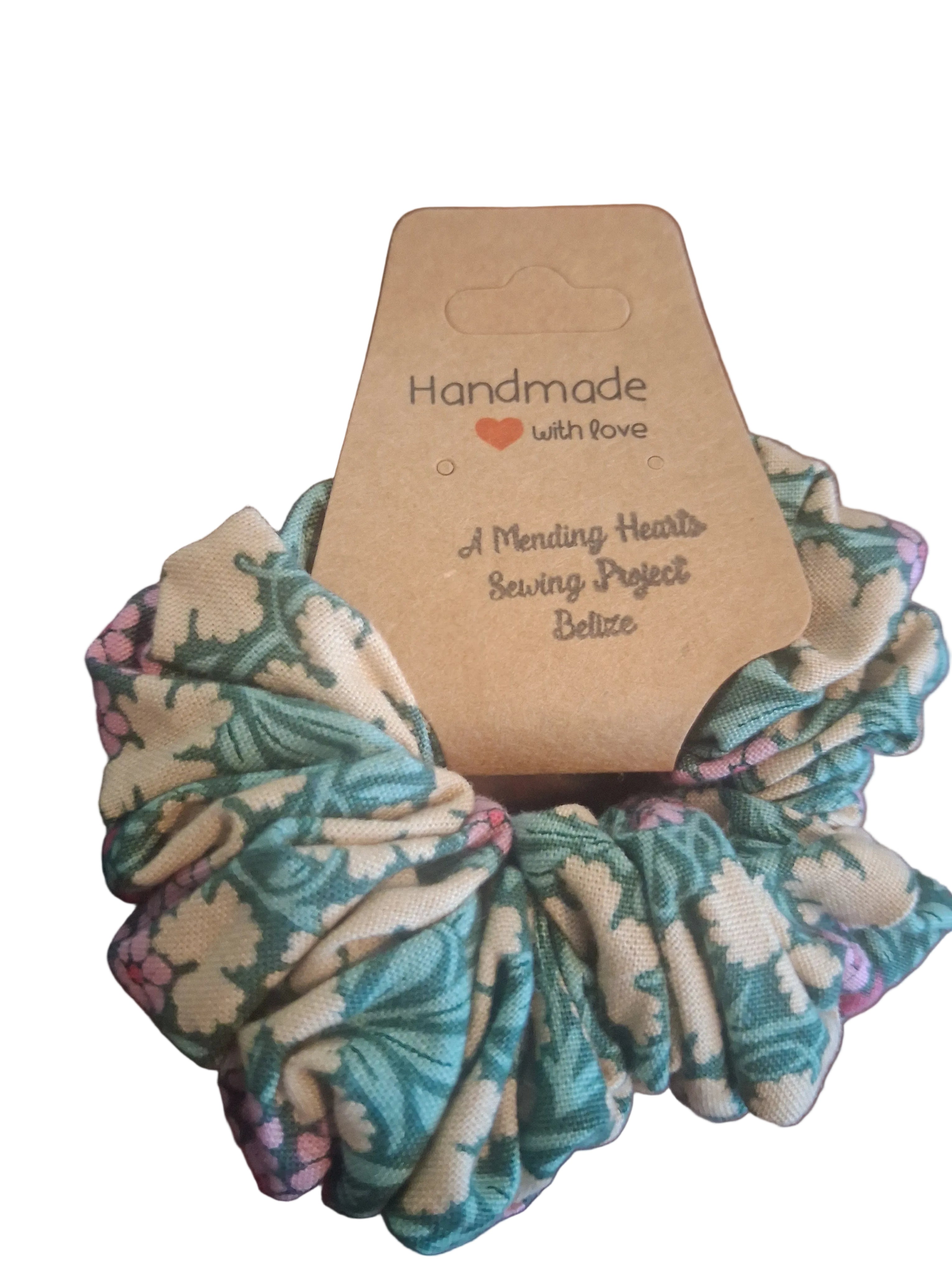 Green Purple Beige Scrunchies #5thforfree (each sold separately or $20 for 5)