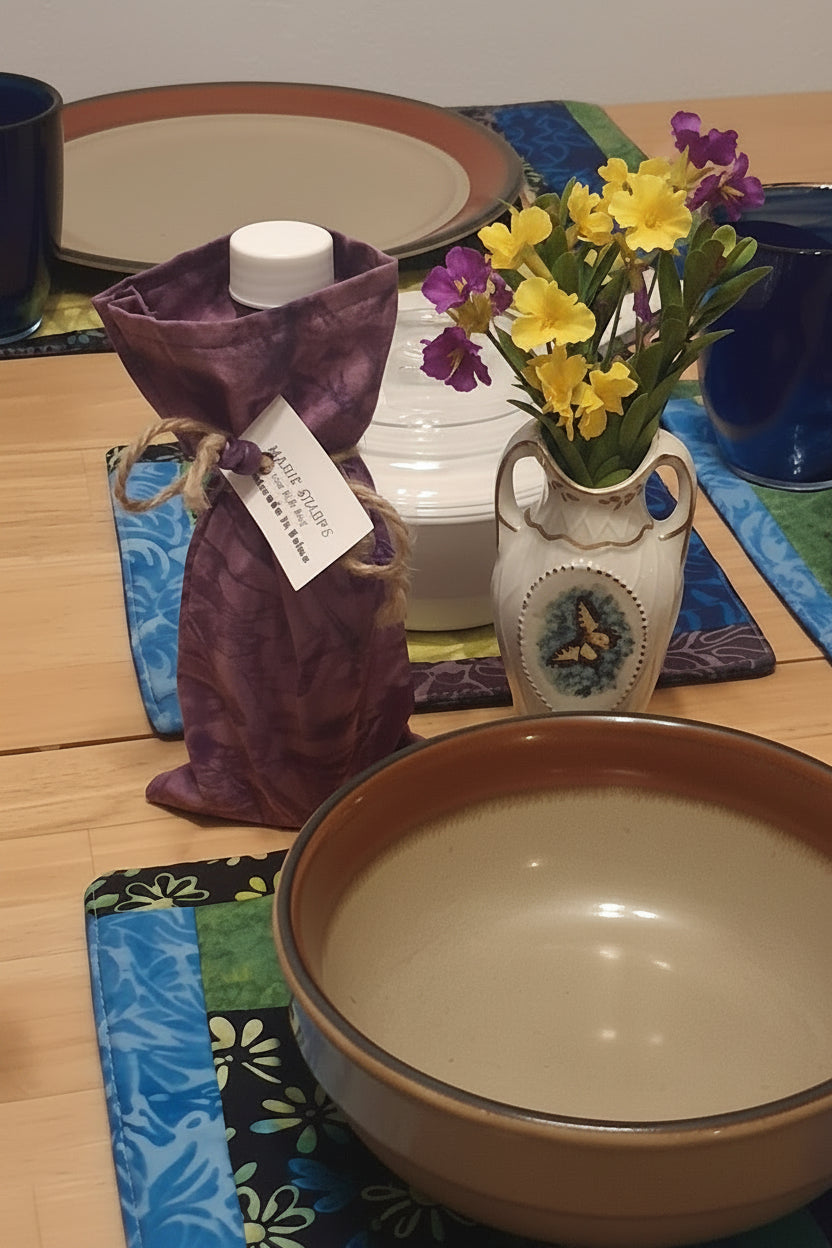 SET #3 Placemats (4 matching) with 2 Pot Holders