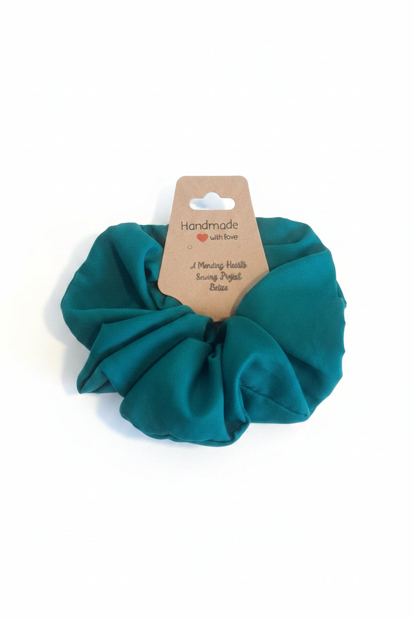 Green Scrunchies ($5 each sold separately, or 5 for $20).