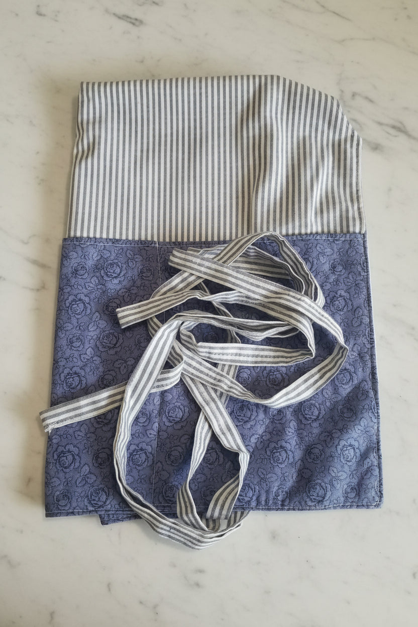 Blue Rose Apron